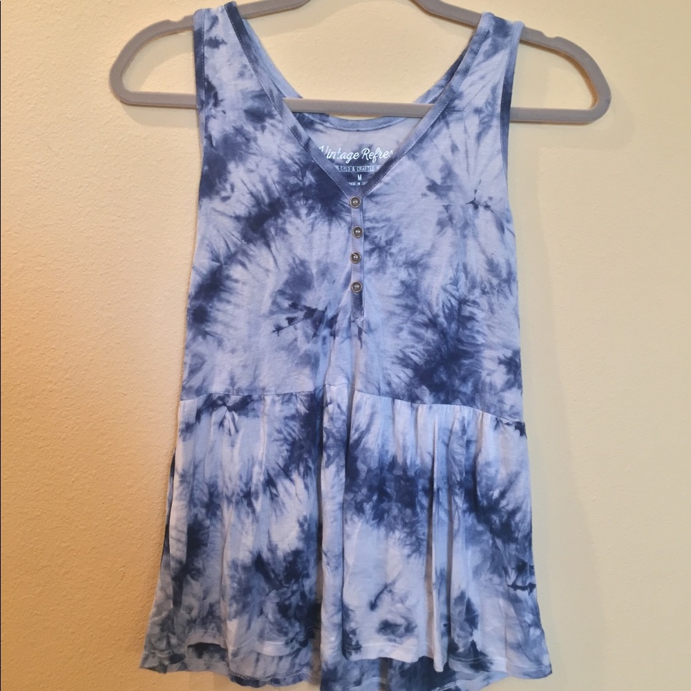 Tiedye peplum shirt